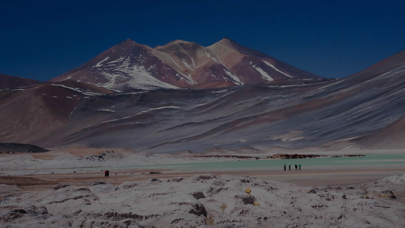 Pôr do sol no Valle de la Luna em San Pedro de Atacama, Chile